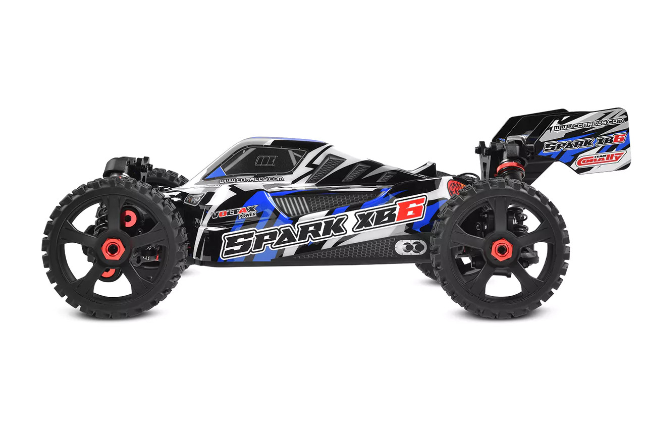 Team Corally Spark XB6 1/8 6S Basher Buggy, ROLLER, Blue - Small