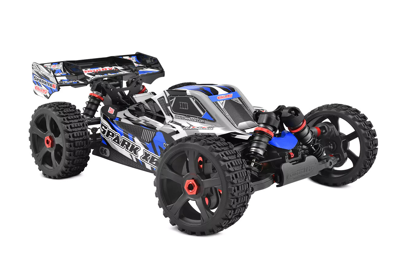 Team Corally Spark XB6 1/8 6S Basher Buggy, ROLLER, Blue - Small