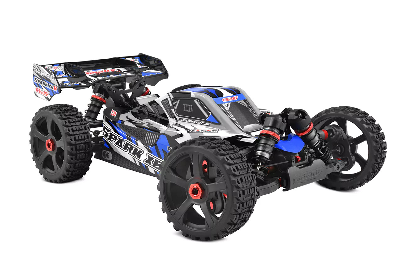 Team Corally Spark XB6 1/8 6S Basher Buggy, ROLLER, Blue