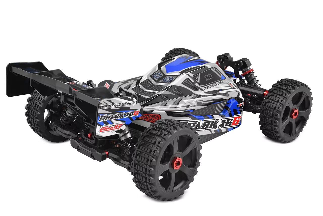 Team Corally Spark XB6 1/8 6S Basher Buggy, ROLLER, Blue - Small
