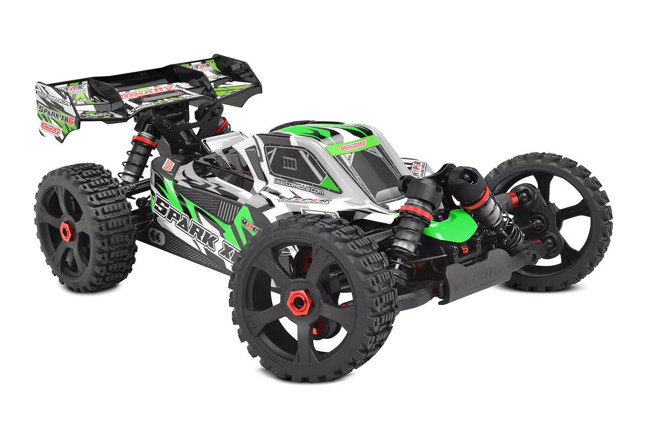 Team Corally Spark XB6 1/8 6S Basher Buggy, RTR, Green - Small