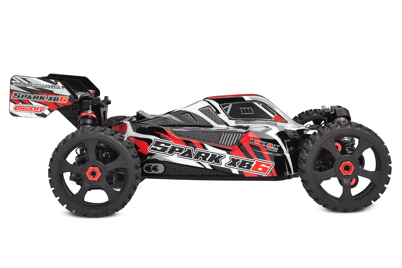 Team Corally Spark XB6 1/8 6S Basher Buggy, RTR, Red - Small