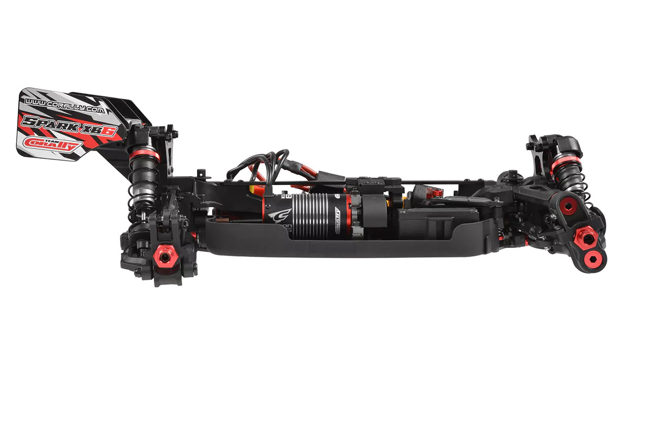 Team Corally Spark XB6 1/8 6S Basher Buggy, RTR, Red - Small