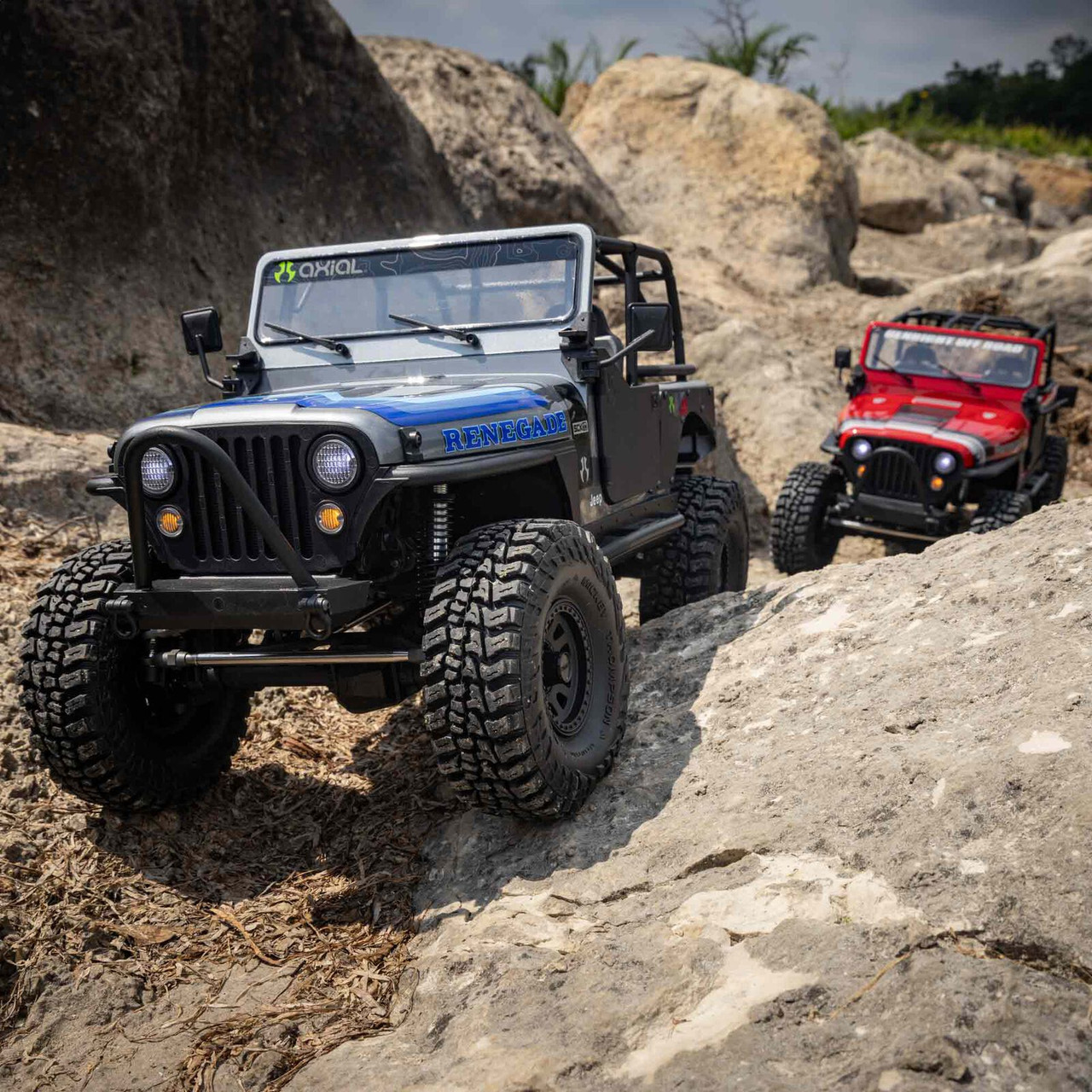 アキシャルSCX10 III Jeep CJ7 Axial SCX10 III Jeep CJ-7 RTR 4WD Rock Crawler (Red