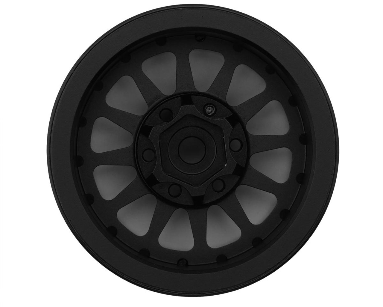 Treal Hobby Type D 1.9" 12-Spoke Beadlock Wheels (Black/Blue)