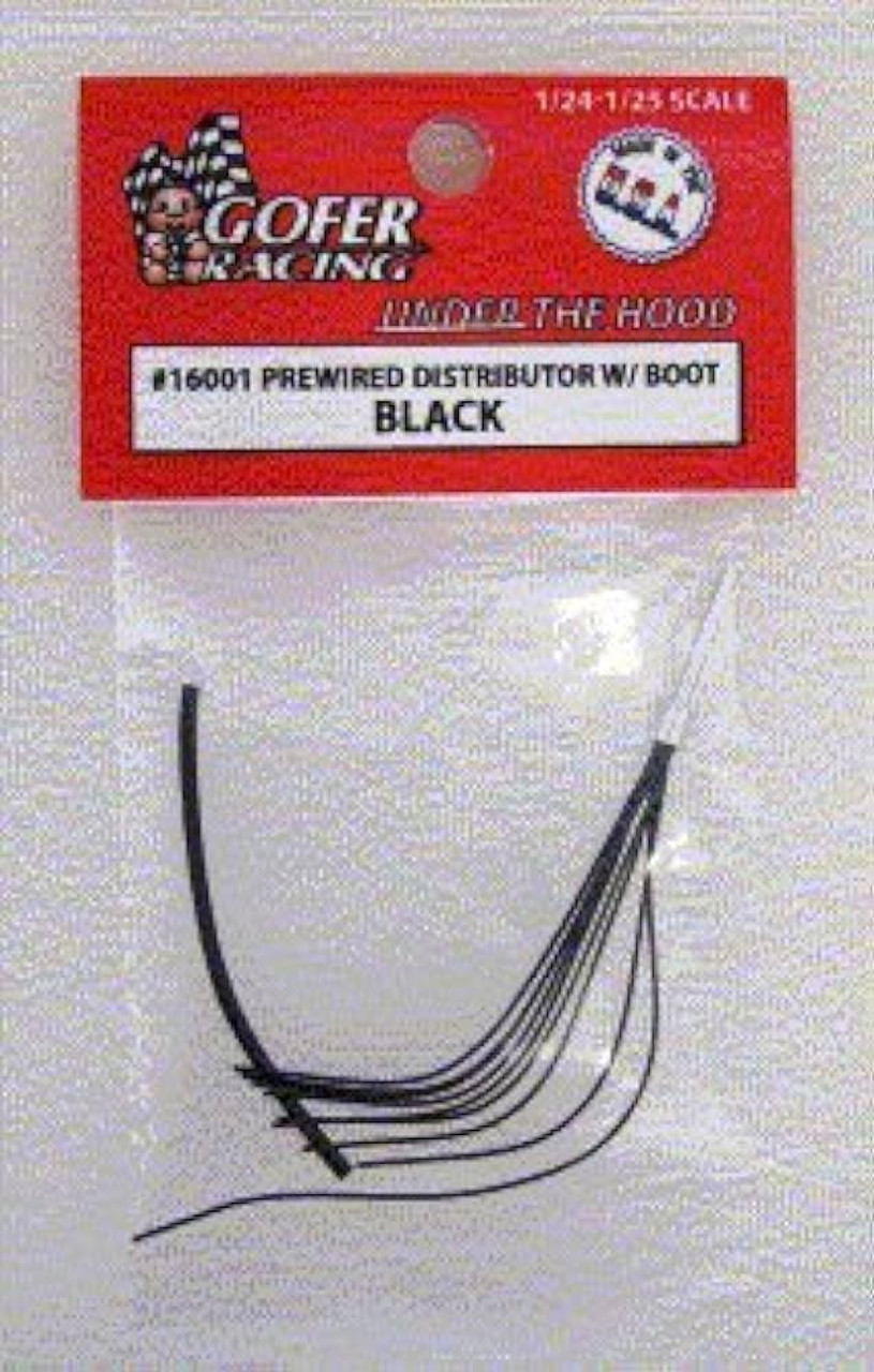 Gofer Racing Prewired Distributor Black Plug Wire With Boot