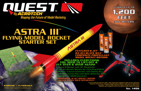 Quest Astra III Model Rocket Starter Set