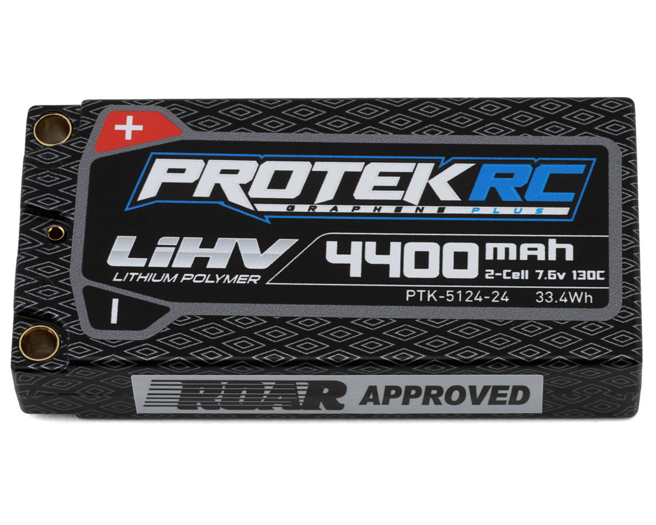 ProTek RC 2S 130C Low IR Si-Graphene + HV ULCG Shorty LiPo Battery (7.6V/4400mAh) w/5mm Connectors (ROAR Approved)