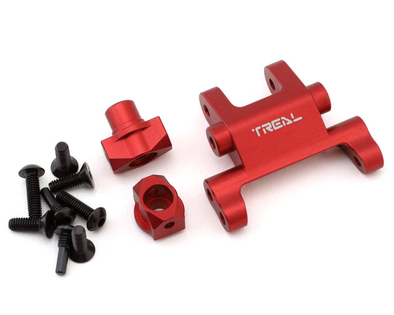 Treal Hobby Losi Promoto MX CNC Aluminum Front Suspension Mount Set (Red)