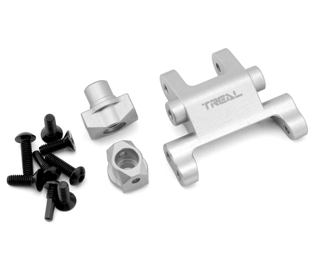 Treal Hobby Losi Promoto MX CNC Aluminum Front Suspension Mount Set (Silver)