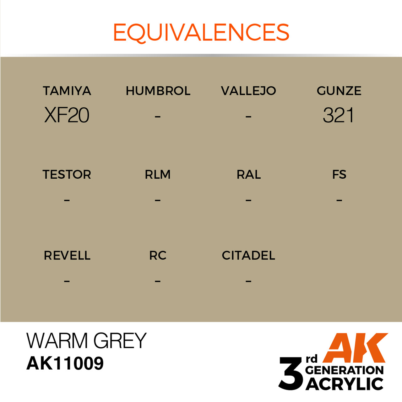 AK Interactive 3G Acrylic Warm Grey 17ml