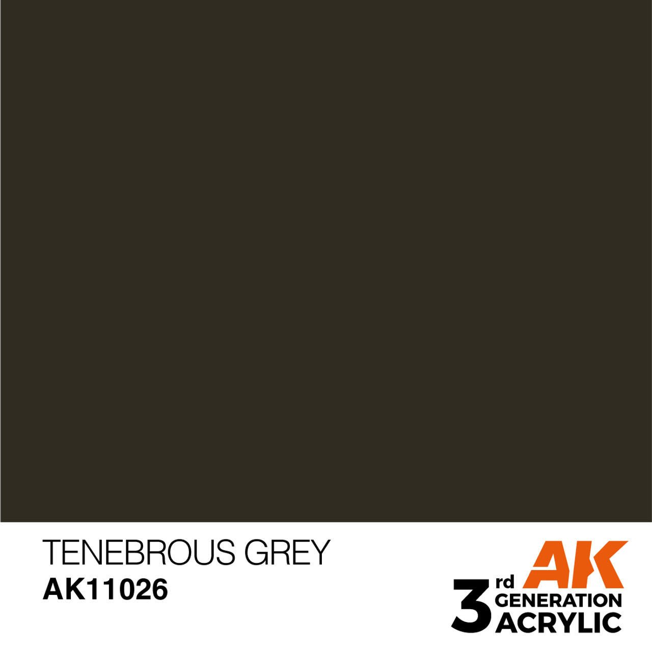 AK Interactive 3G Acrylic Tenebrous Grey 17ml