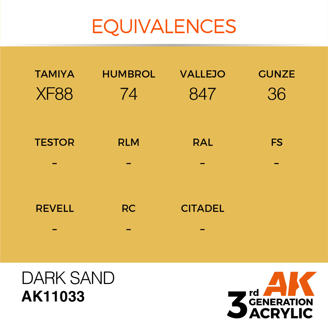 AK Interactive 3G Acrylic Dark Sand 17ml