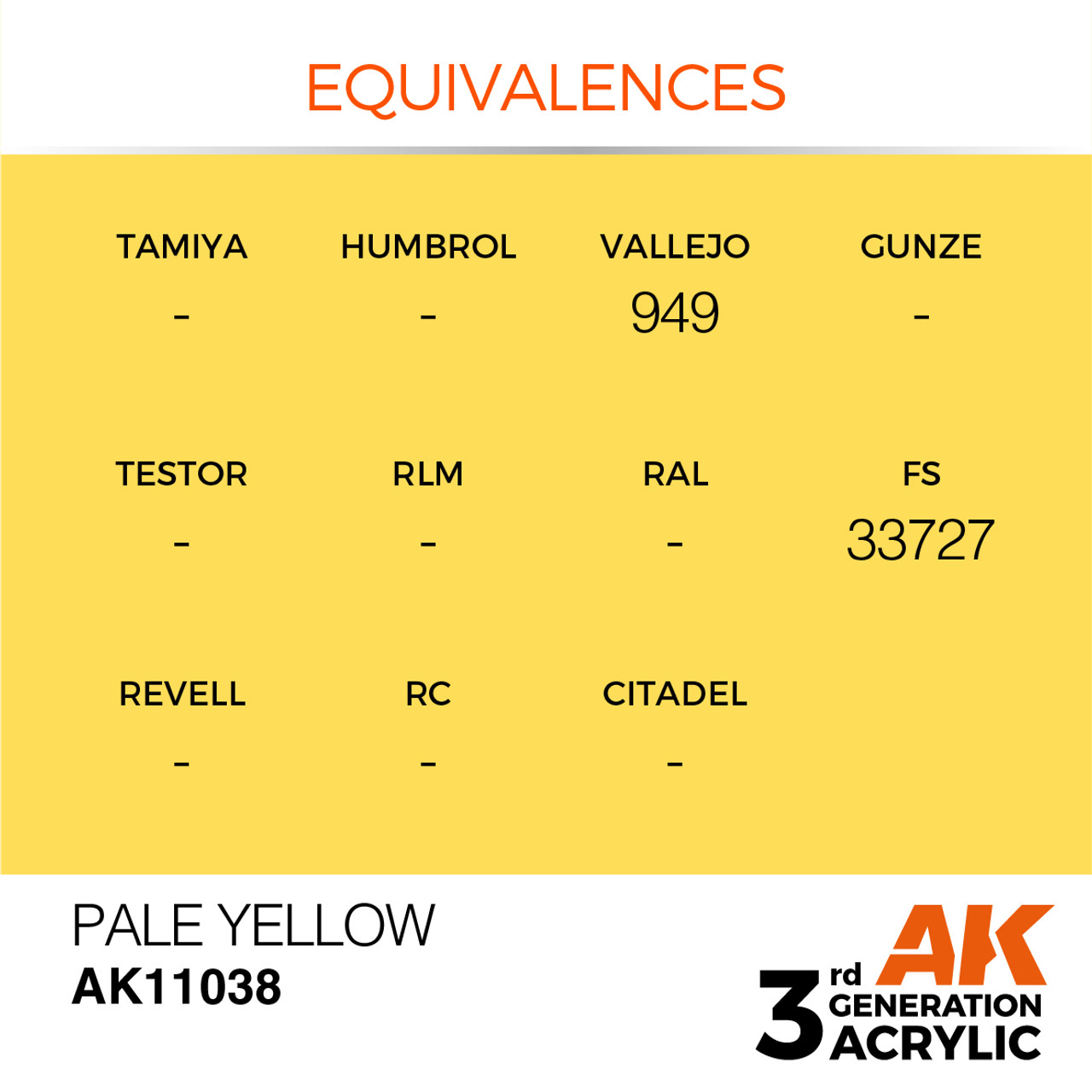 AK Interactive 3G Acrylic Pale Yellow 17ml