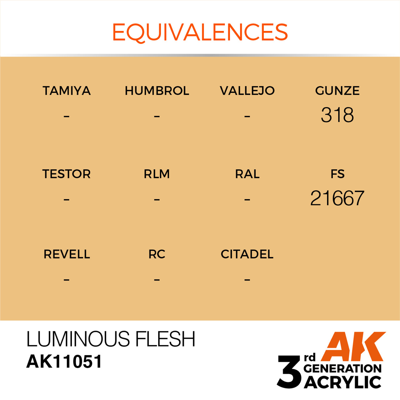 AK Interactive 3G Acrylic Luminous Flesh 17ml