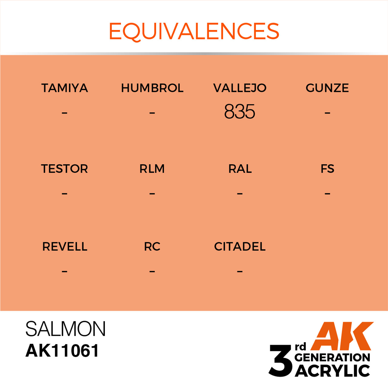 AK Interactive 3G Acrylic Salmon 17ml