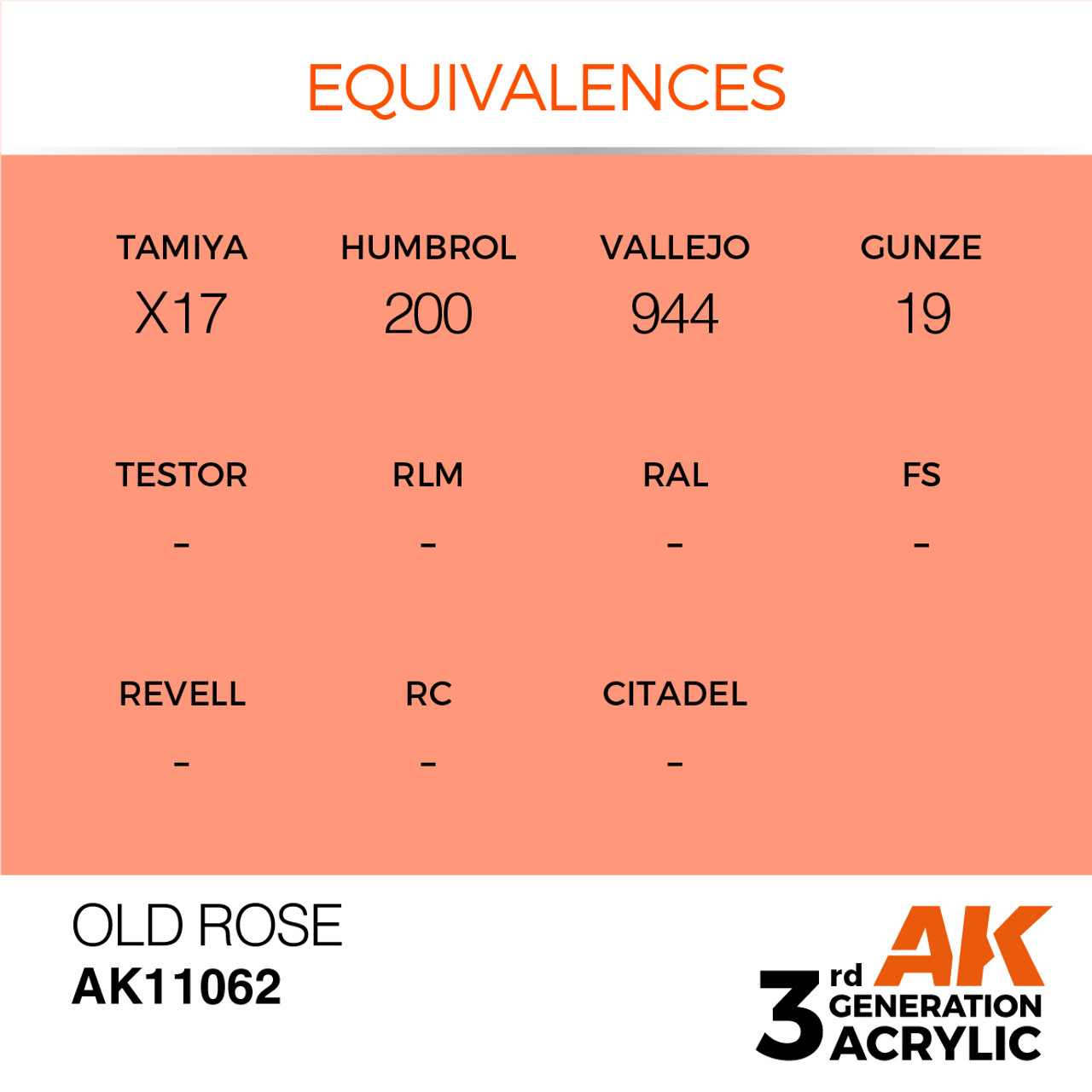 AK Interactive 3G Acrylic Old Rose 17ml