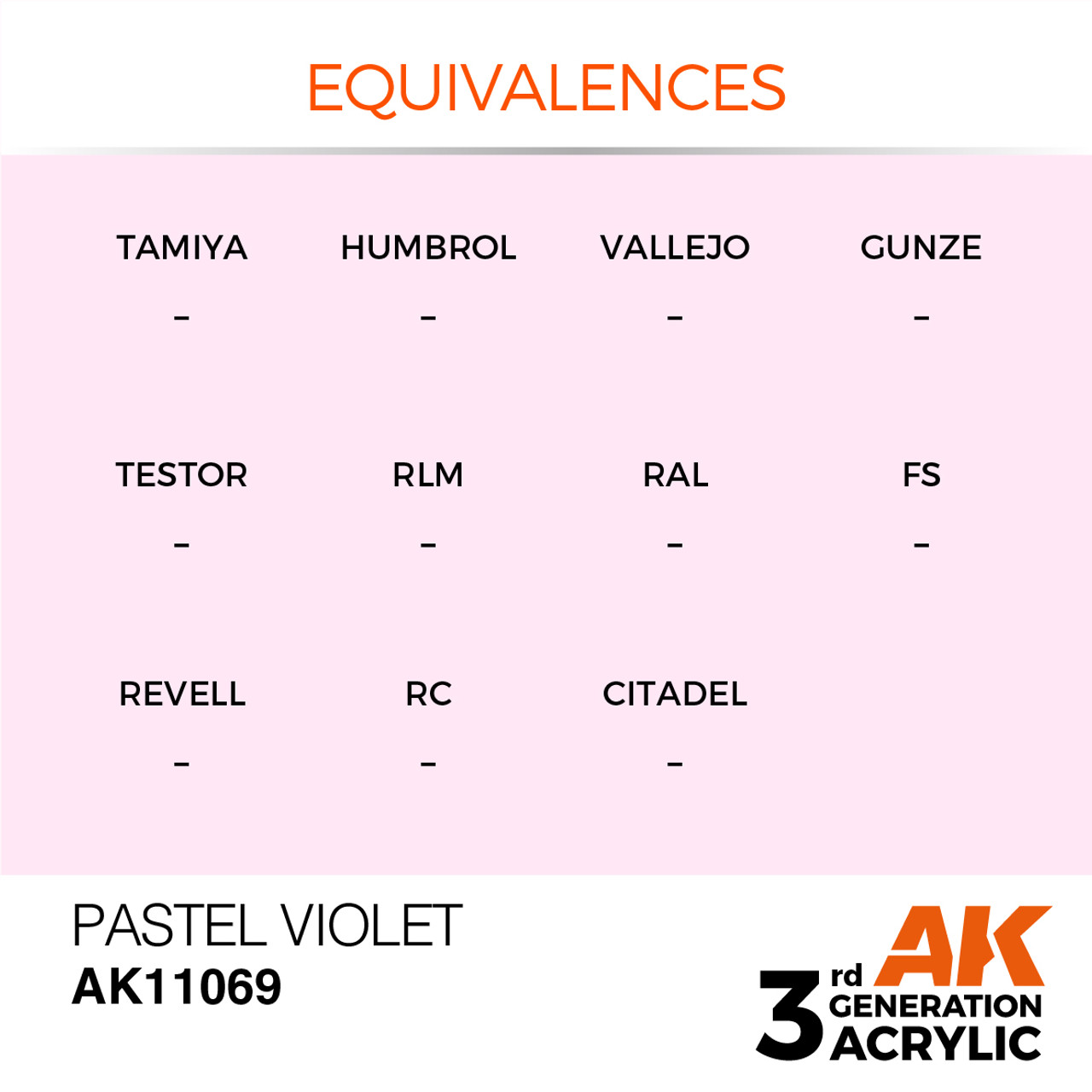 AK Interactive 3G Acrylic Pastel Violet 17ml