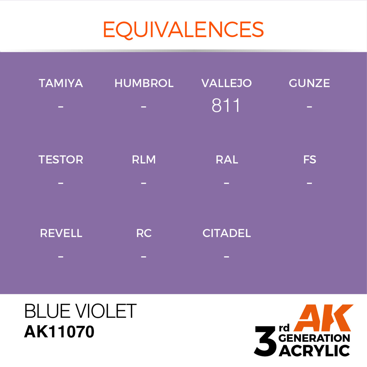 AK Interactive 3G Acrylic Blue Violet 17ml