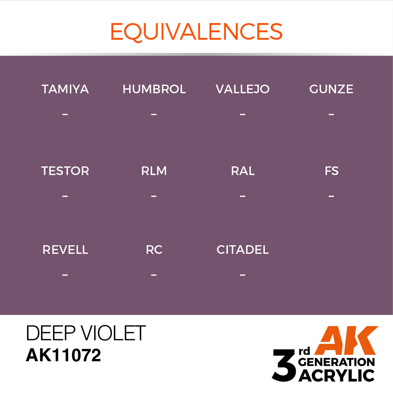 AK Interactive 3G Acrylic Deep Violet 17ml