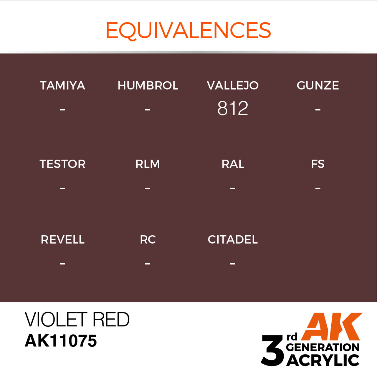 AK Interactive 3G Acrylic Violet Red 17ml