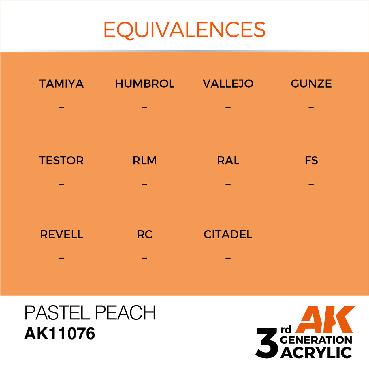 AK Interactive 3G Acrylic Pastel Peach 17ml