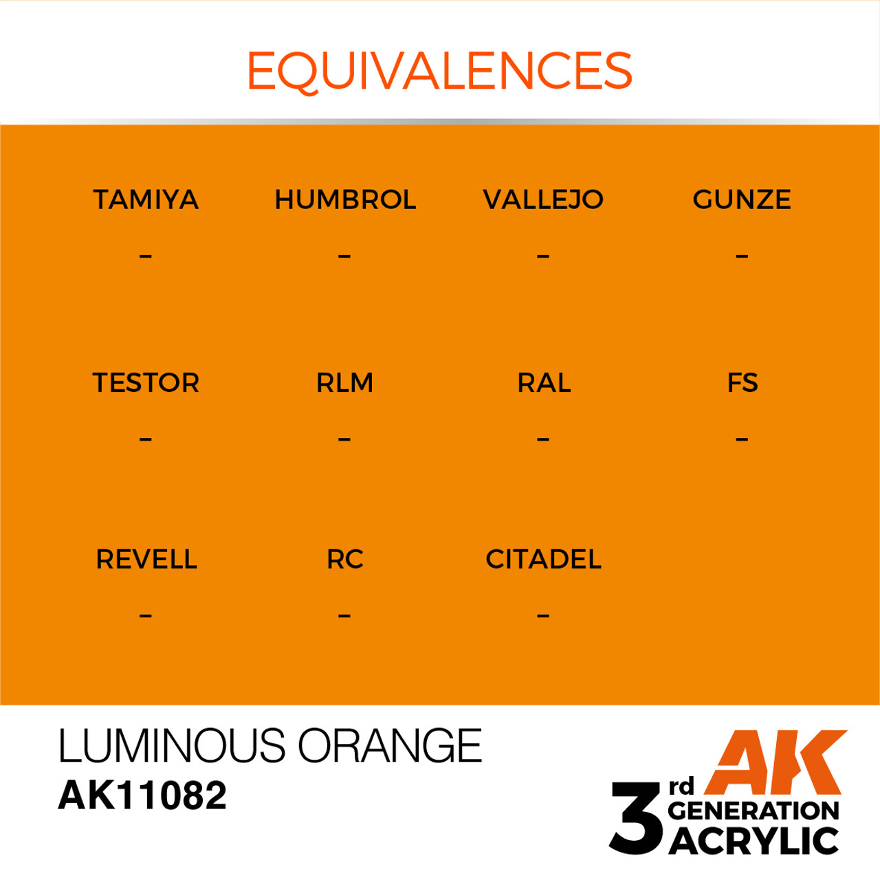 AK Interactive 3G Acrylic Luminous Orange 17ml