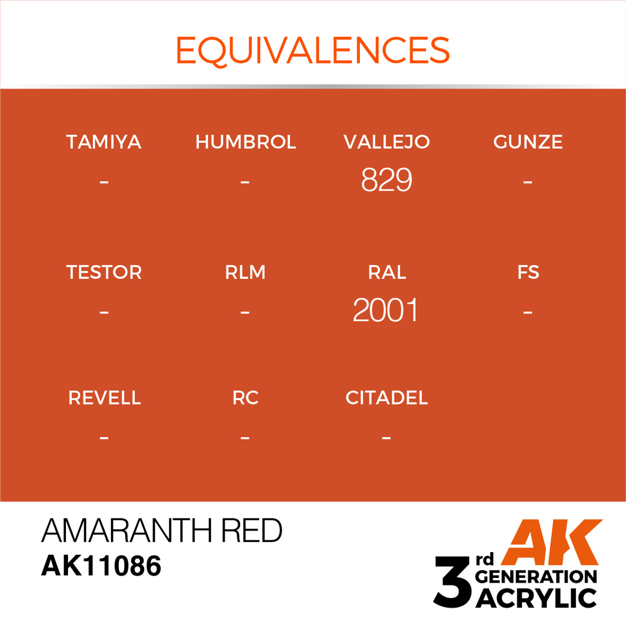 AK Interactive 3G Acrylic Amaranth Red 17ml