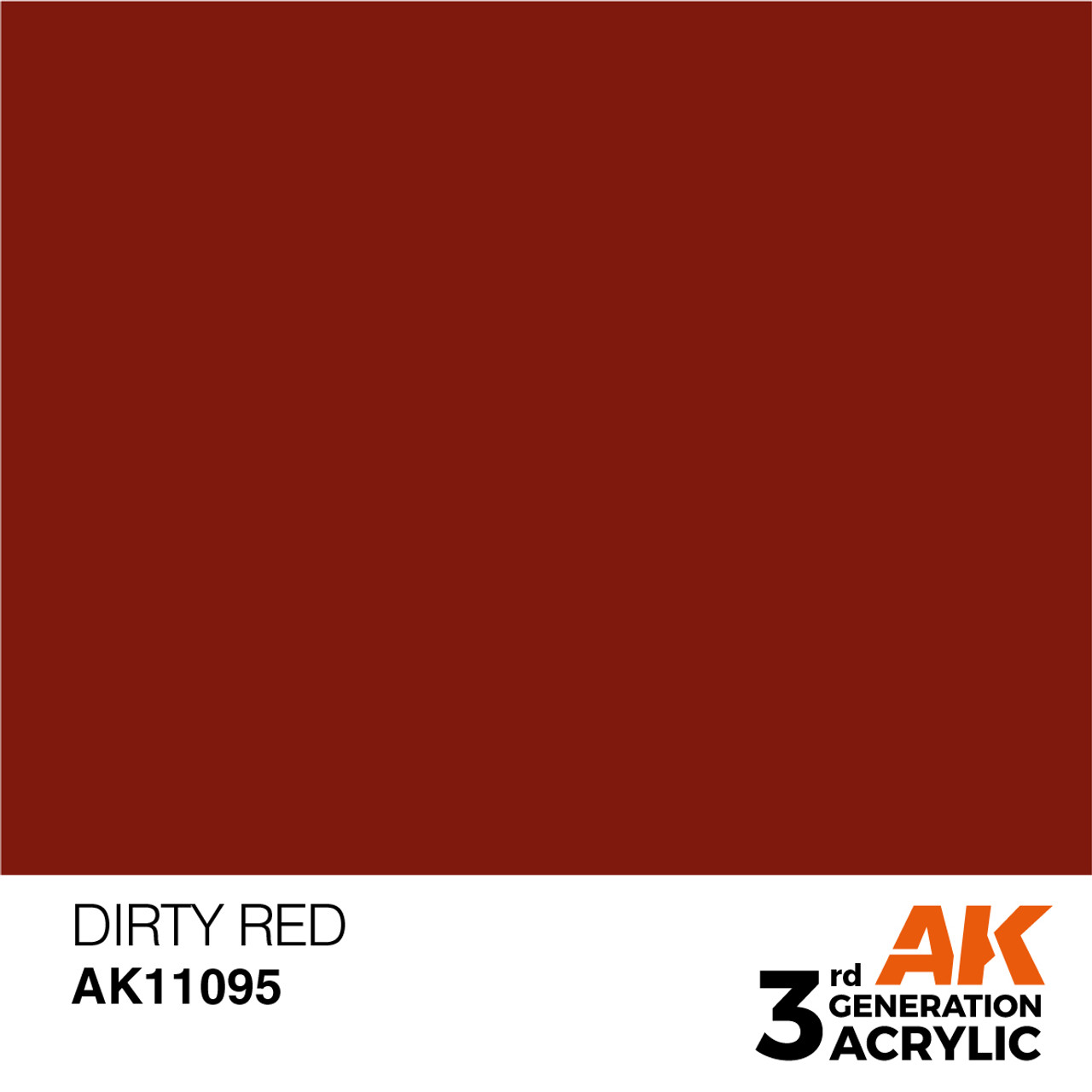 AK Interactive 3G Acrylic Dirty Red 17ml