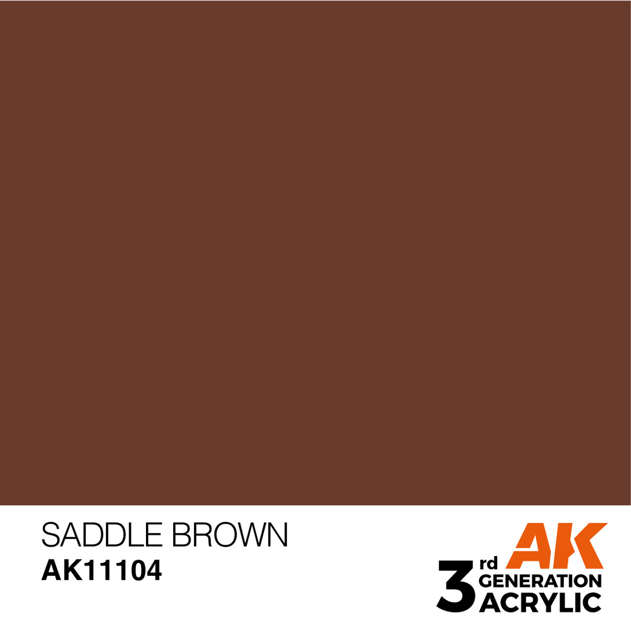 AK Interactive 3G Acrylic Saddle Brown 17ml