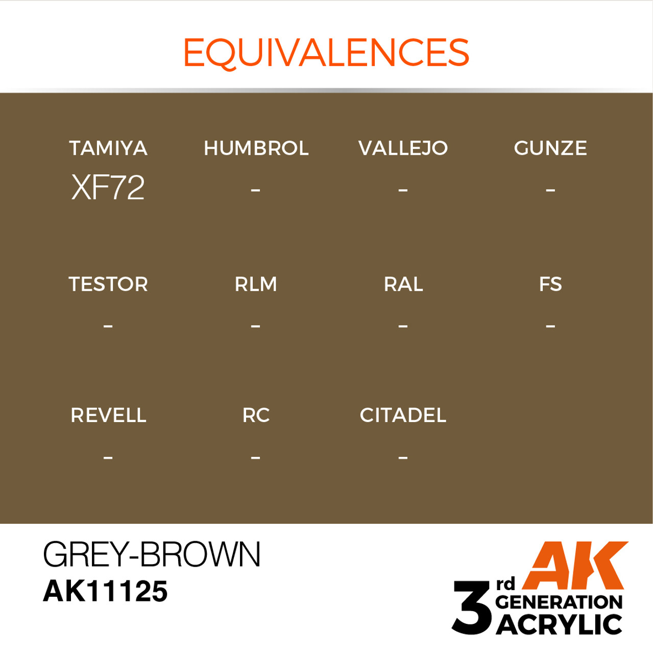 AK Interactive 3G Acrylic Grey-Brown 17ml