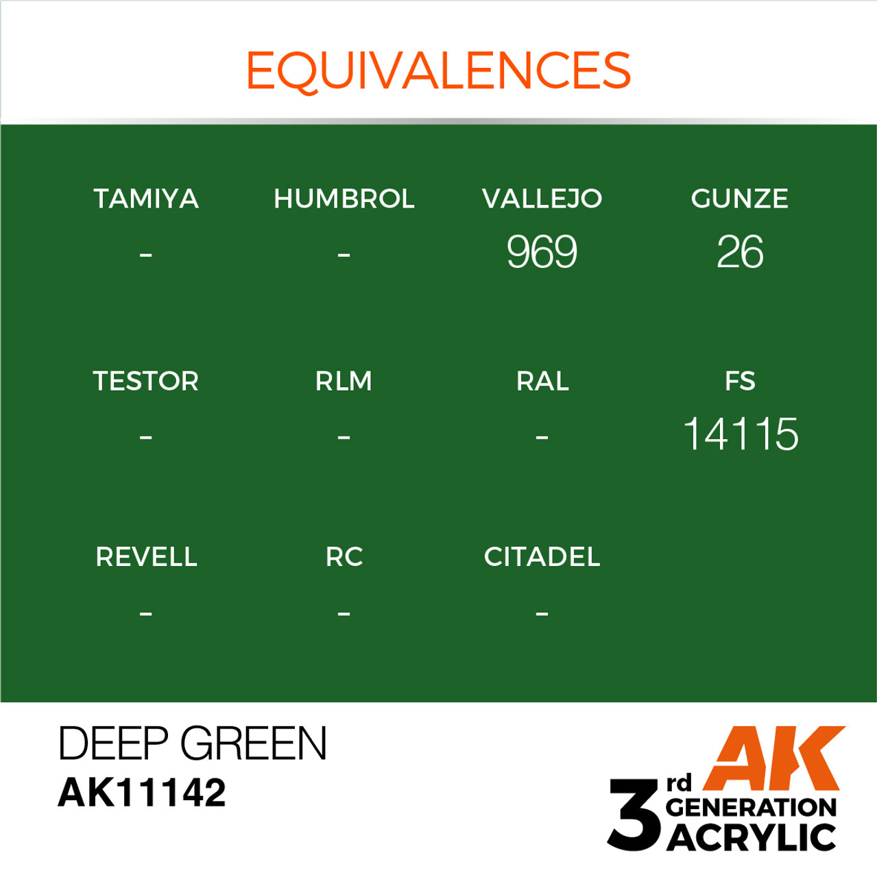 AK Interactive 3G Acrylic Deep Green 17ml