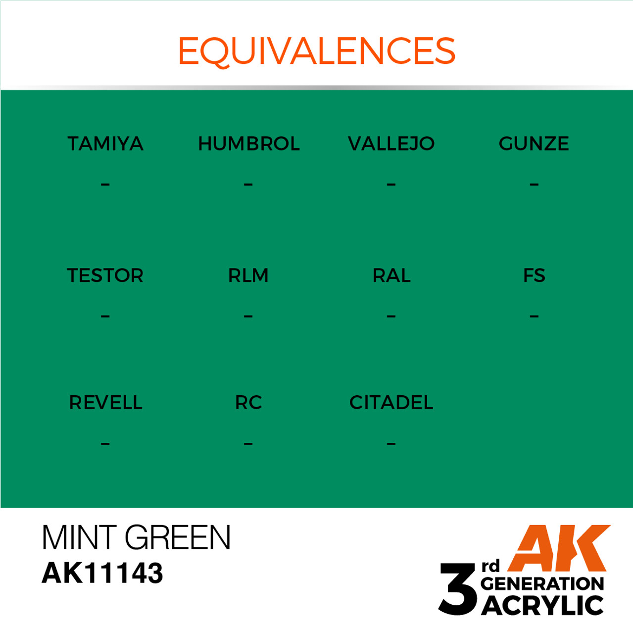 AK Interactive 3G Acrylic Mint Green 17ml