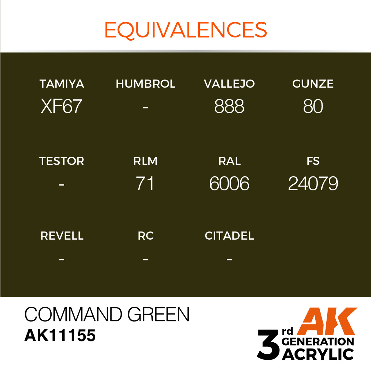 AK Interactive 3G Acrylic Command Green 17ml
