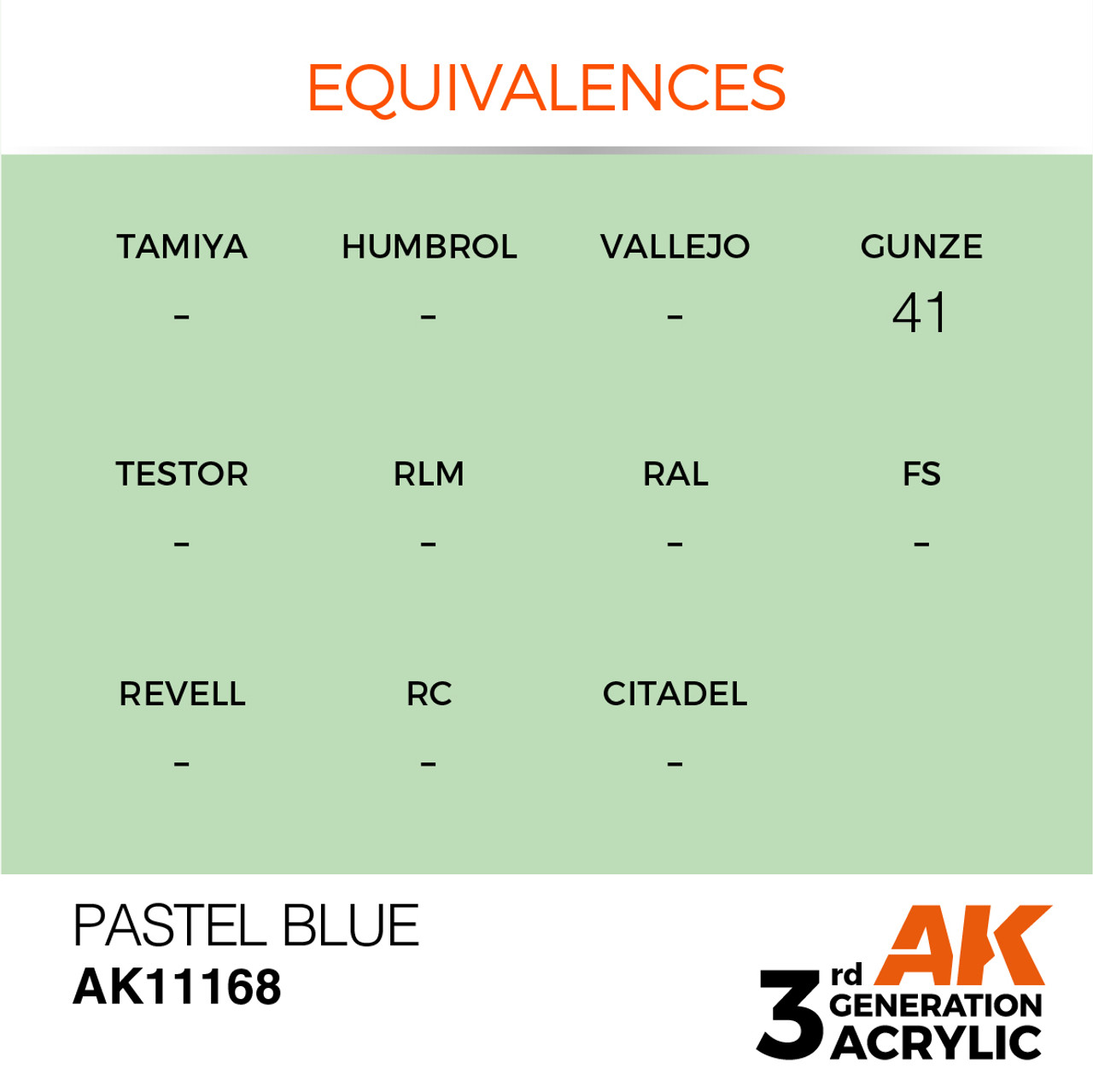 AK Interactive 3G Acrylic Pastel Blue 17ml