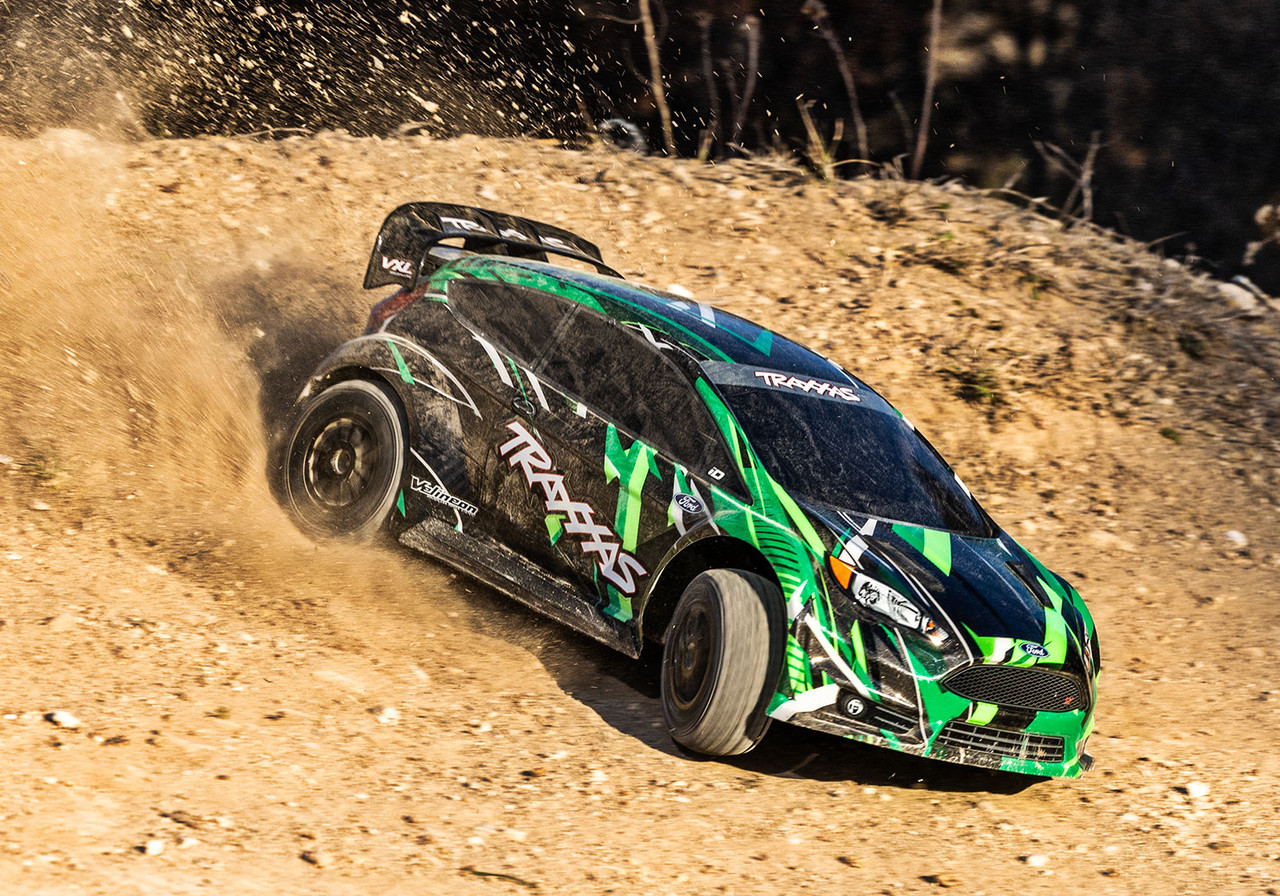 Carrozzeria Traxxas Ford Fiesta ST Rally VXL, Colore Verde, Codice TRX7427-GRN
