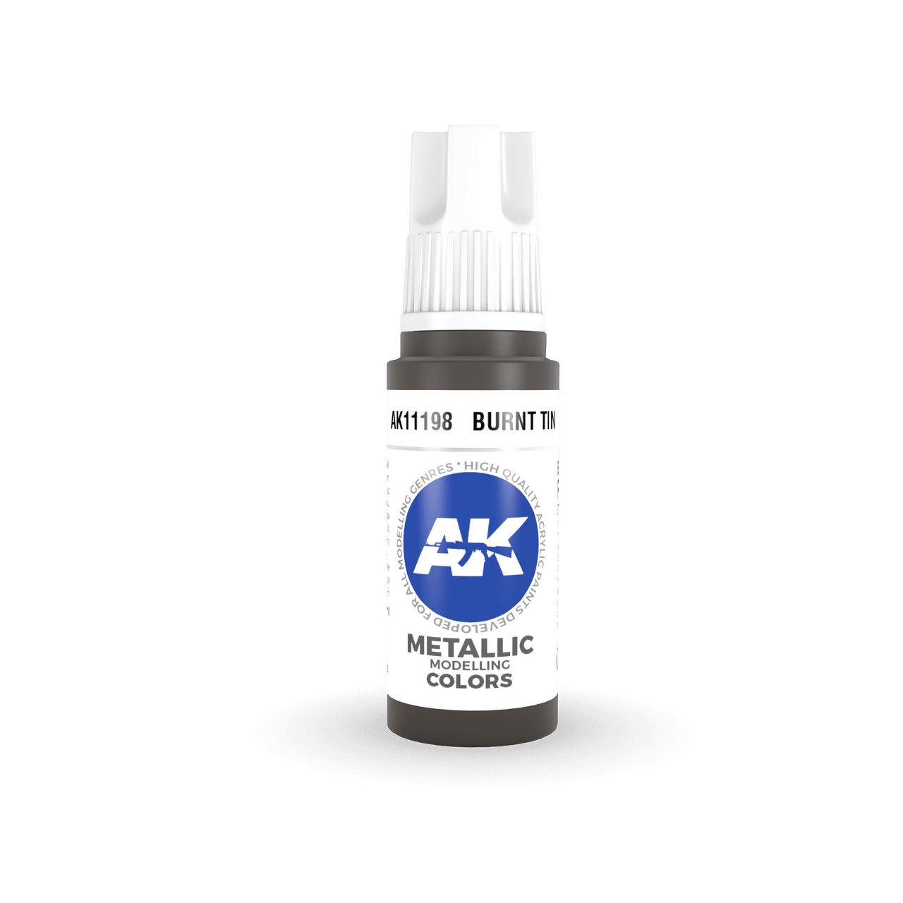 AK Interactive 3G Acrylic Burnt Tin 17ml