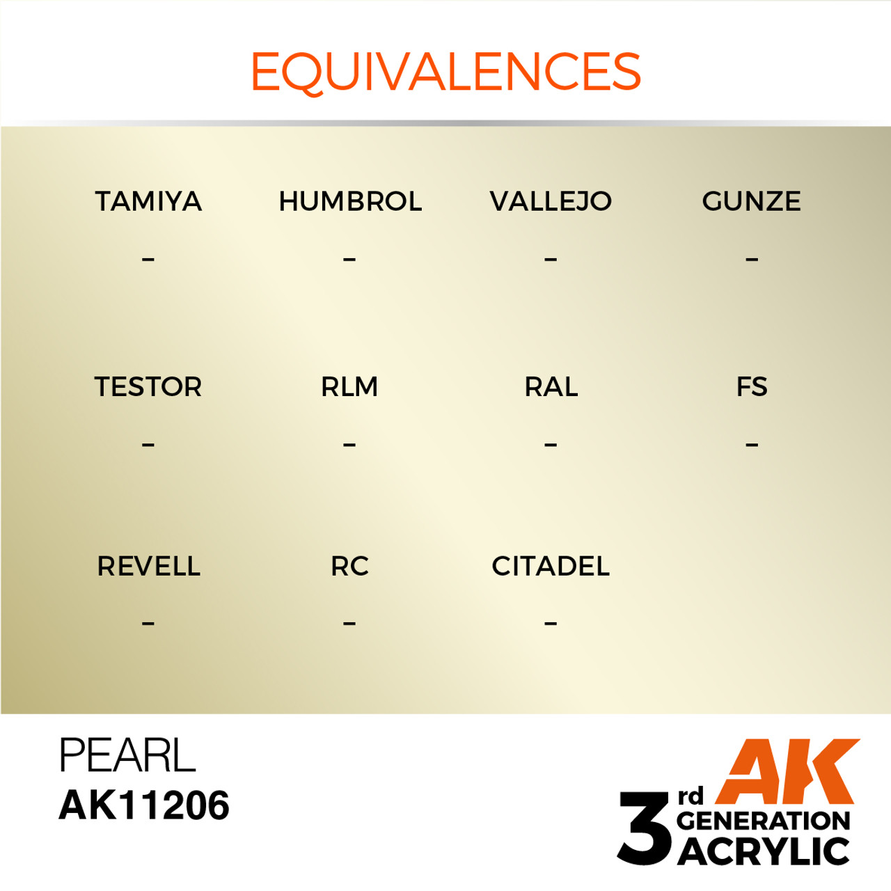 AK Interactive 3G Acrylic Pearl 17ml