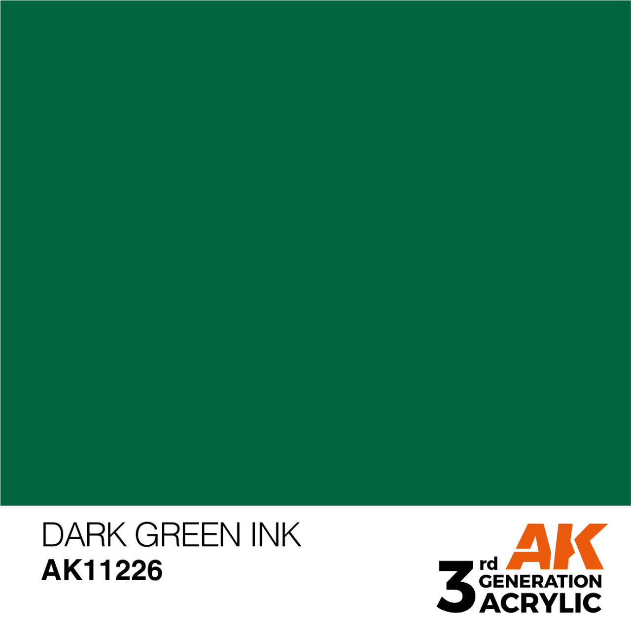 AK Interactive 3G Acrylic Dark Green INK 17ml