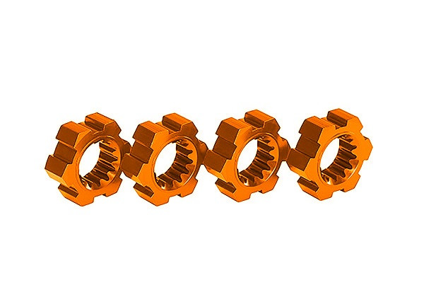 jumpone ヘキサT Traxxas 7756-ORNG Wheel hubs, hex, aluminum (orange-anodized