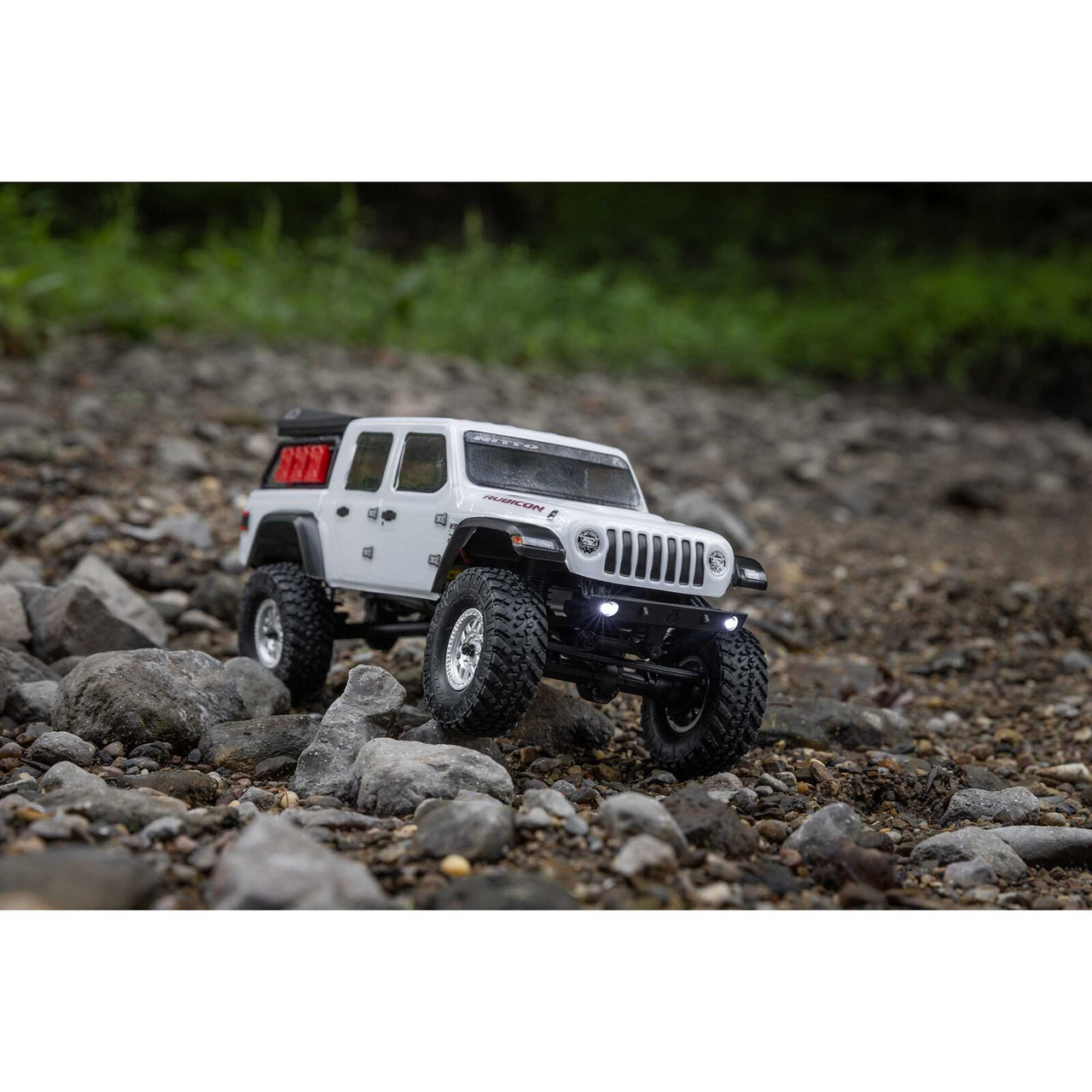 Axial SCX24 Jeep JT Gladiator 4WD Rock Crawler Brushed RTR, White