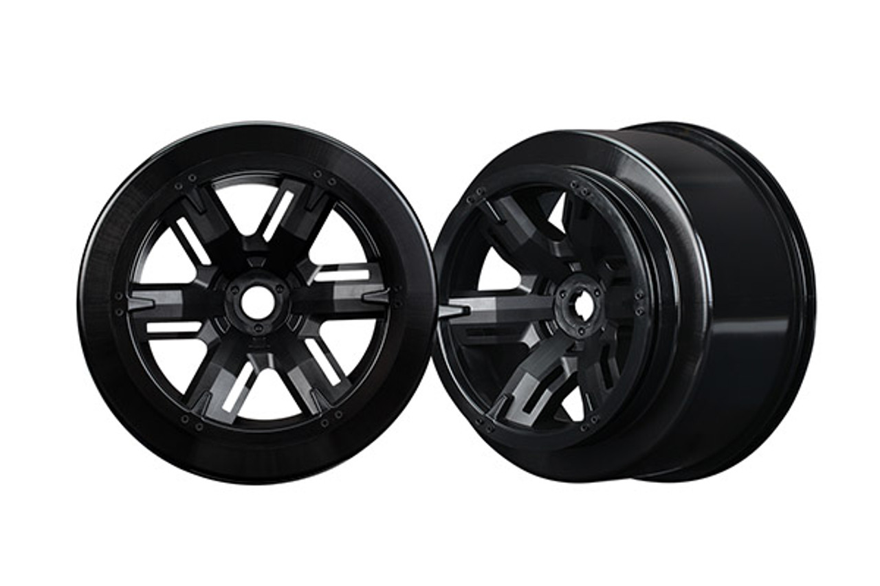 Traxxas 7771 Wheels, X-Maxx, black (left and right)