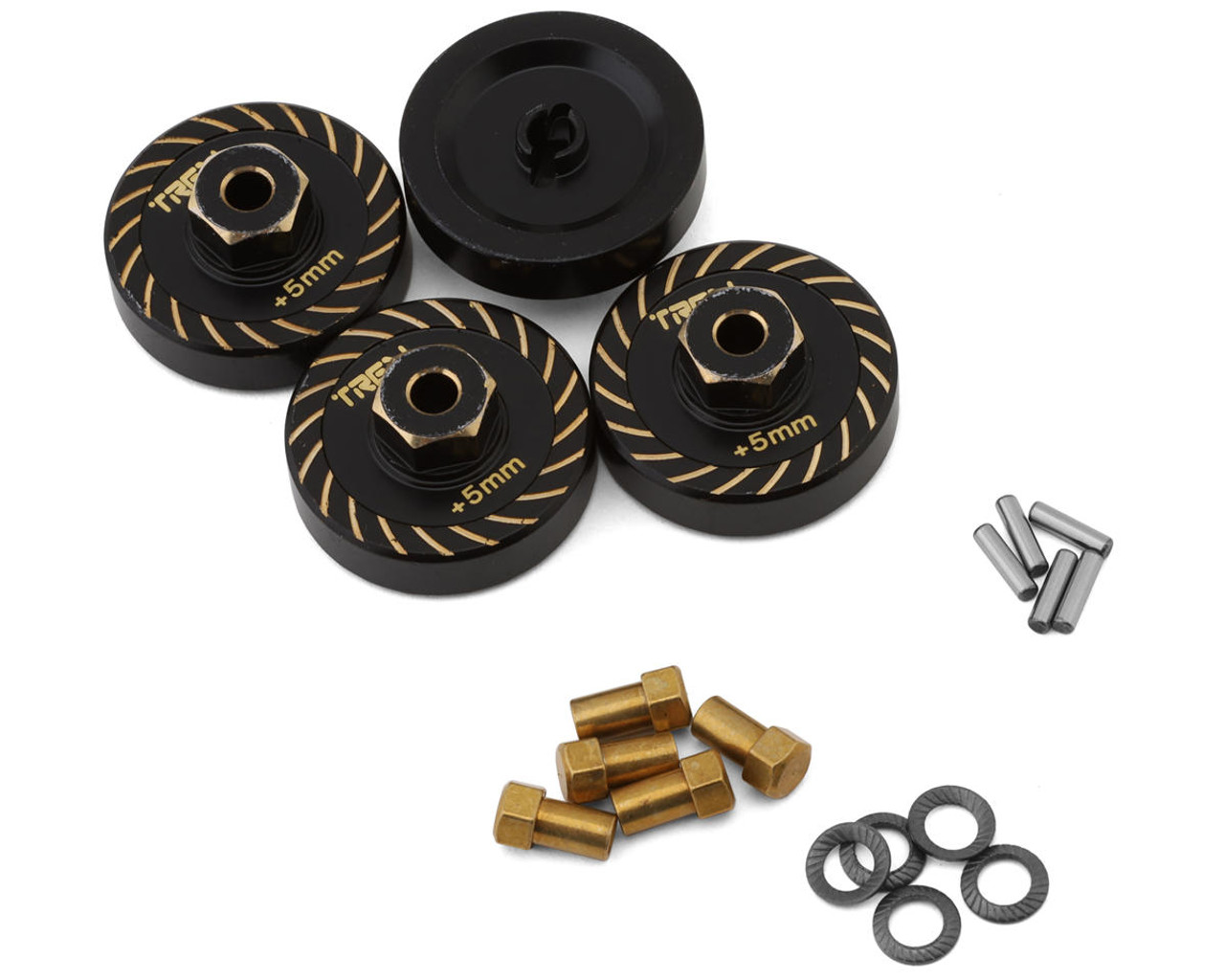 Treal Hobby Axial SCX24 Type B Brass Extended Wheel Hubs (4) (+5mm)