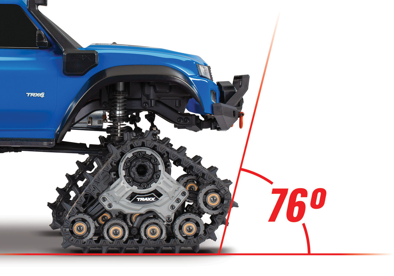 Traxxas TRX-4 1/10 Scale Trail Rock Crawler w/Deep Traxx, Clipless Body (Blue)