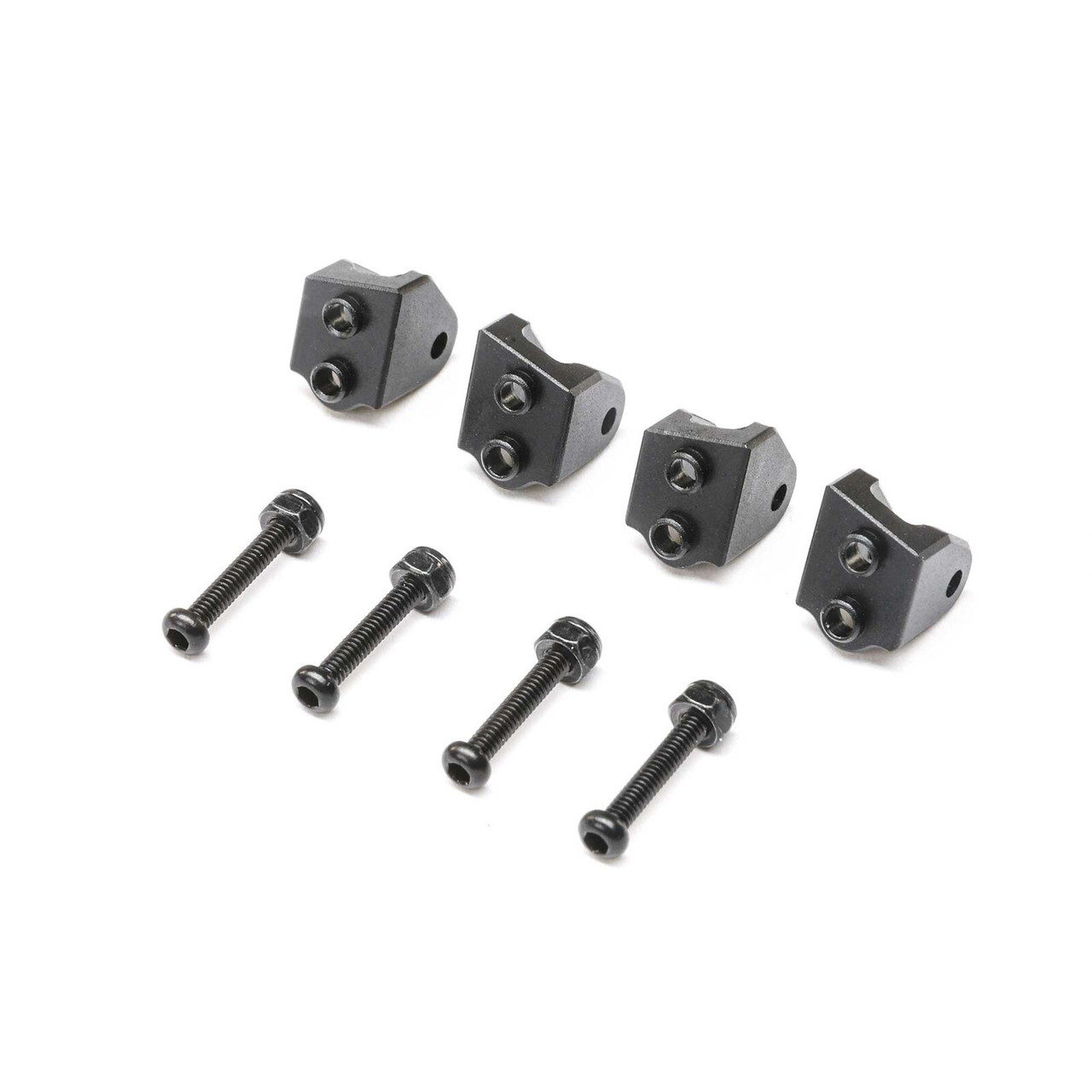 Team Losi Racing 314010 Upper Shock Mount, Aluminum, Black (4): Mini LMT