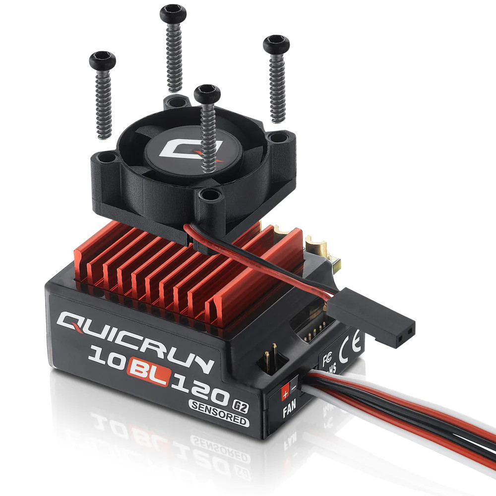 Hobbywing QUICRUN Brushless ESC 10BL120-Sensored G2 (2-3S) - Small