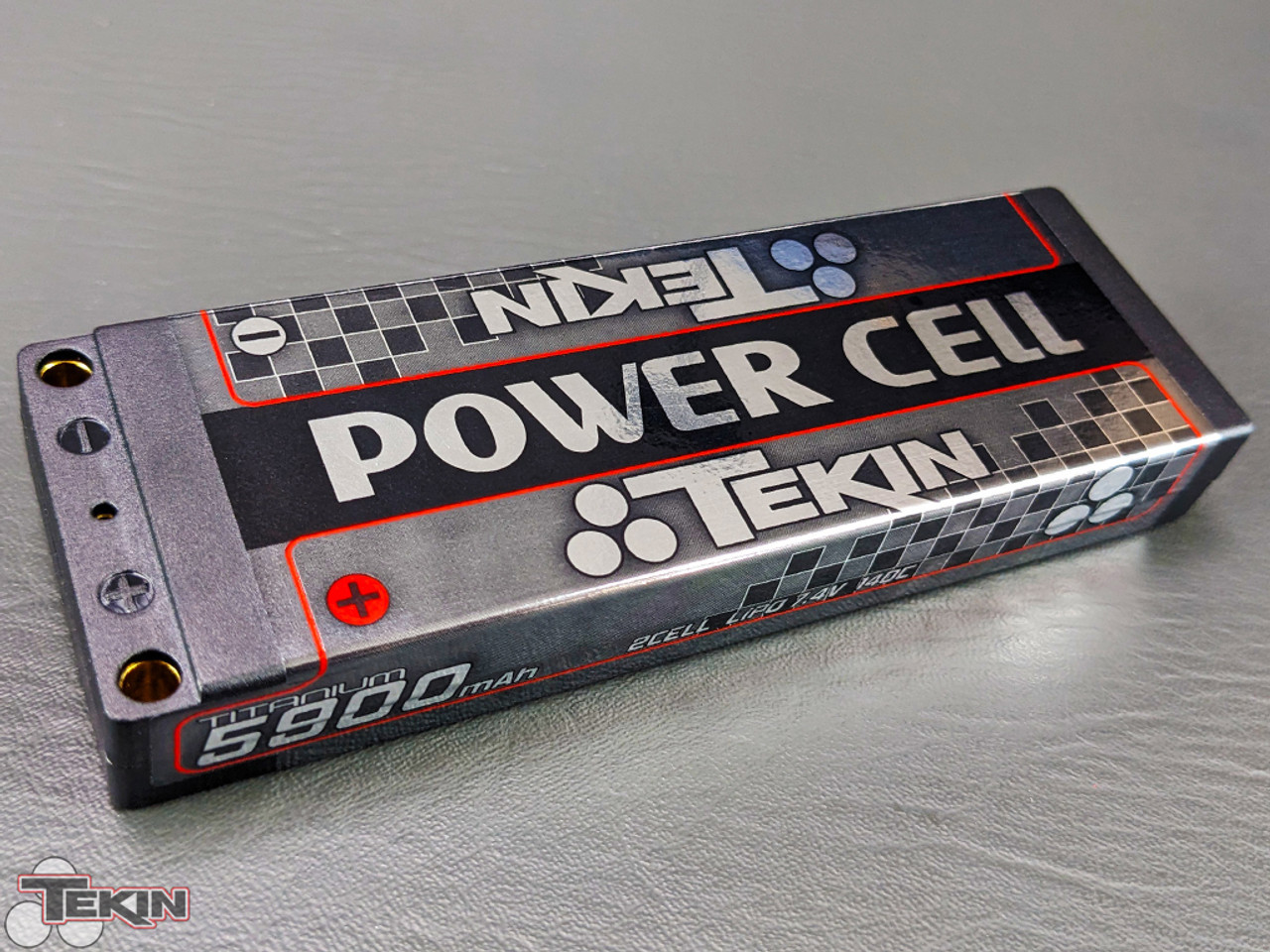 Tekin Titanium Power Cell 2S ULCG Stick LiPo Battery 140C (7.4V/5900mAh) w/5mm Bullets