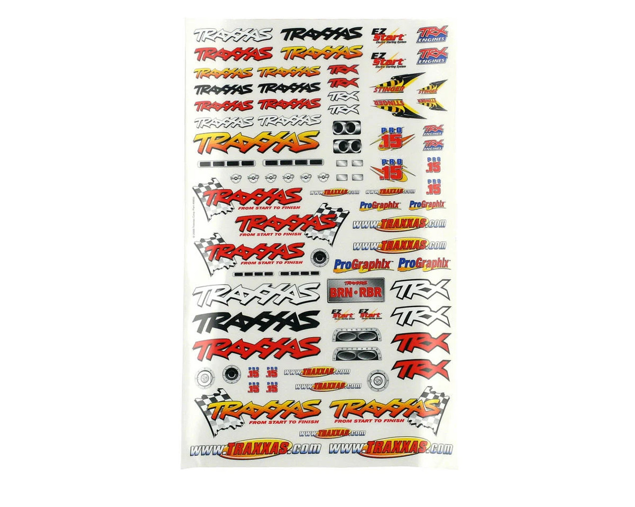 Traxxas 9950 Official Team Traxxas racing decal set(flag logo/ 6-color)