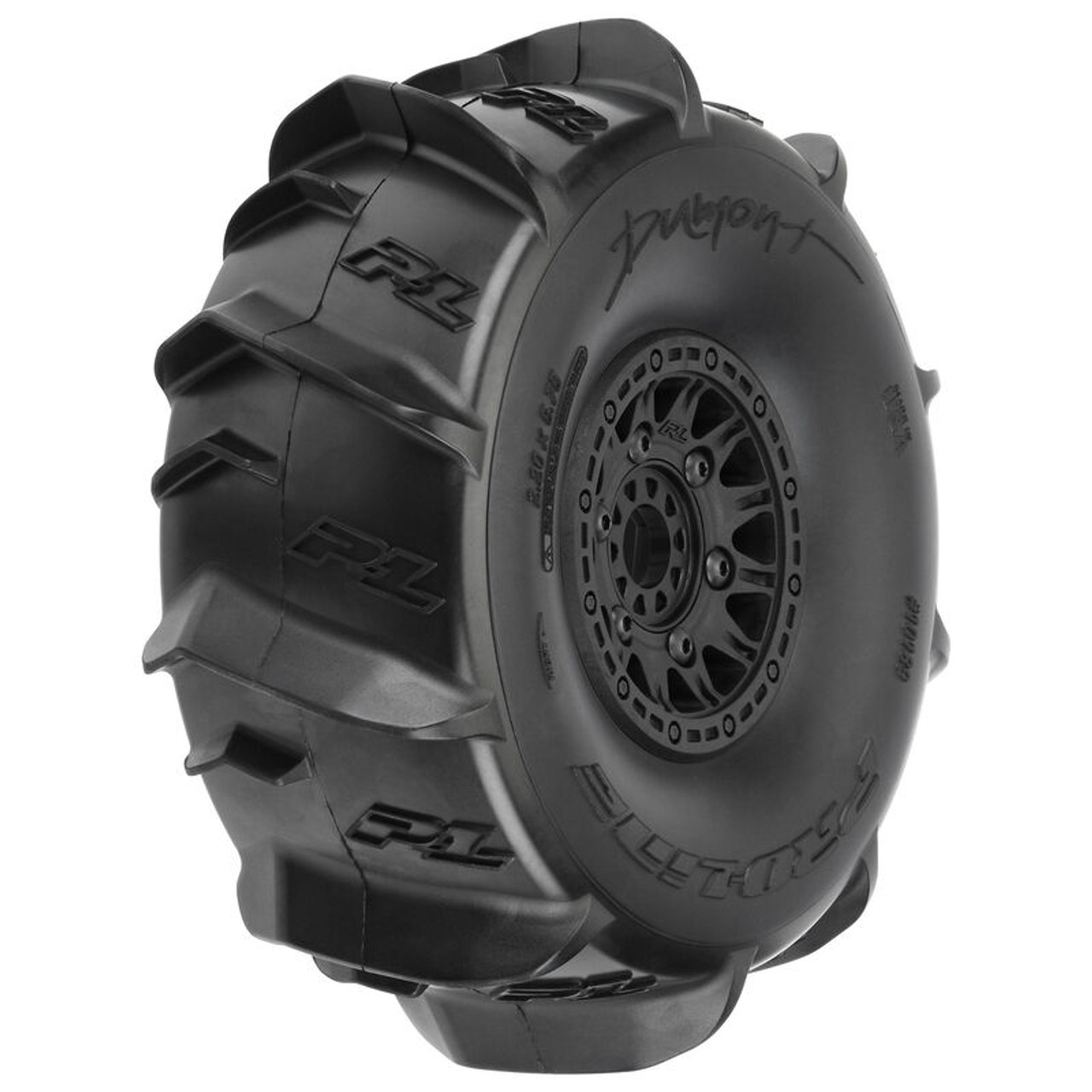 Proline 1018911 Dumont Sand/Snow Tires Mounted on Raid Black 6x30 Removable 17mm Hex Wheels (2) for Mojave 6S and UDR Front or Rear