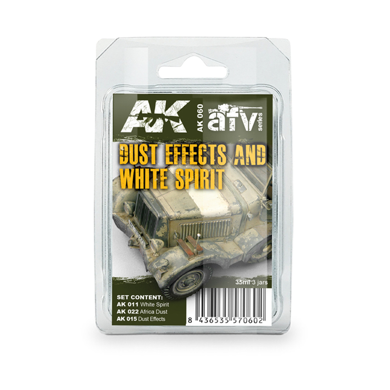 AK Interactive Dust Effects And White Spirit Set